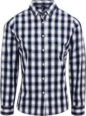 Obrázek produktu pro Premier - Dámské tričko "Mulligan" s dlouhým rukávem RW10187 (XXL) (bílá/modrá)