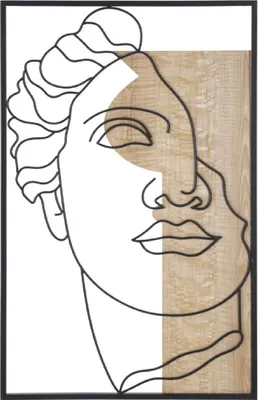 Zdjęcie produktu dla o Ferretti MDF panel ścienny David 50x2x80 naturalny czarny