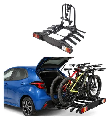 Produktbild von Fahrradträger Anhängerkupplung Universell 4 Räder klappbar Schloss, KI-generiertes Bild
