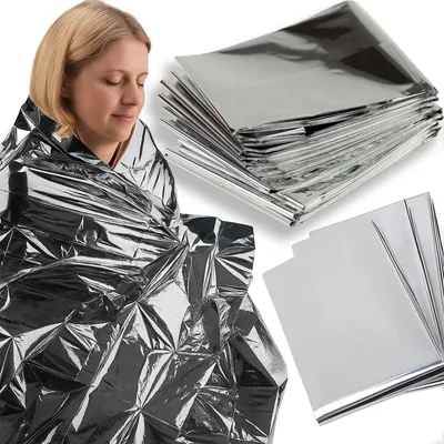 Zdjęcie produktu dla Koc ratunkowy termiczny folia NRC 130x210 do apteczki samochodu survivalu turystyki mata życia