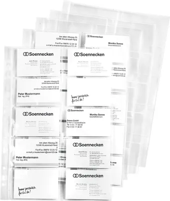 Produktbild von Visitenkarten- Prospekthülle 1611 10 Stück Packung mit 10 Stück