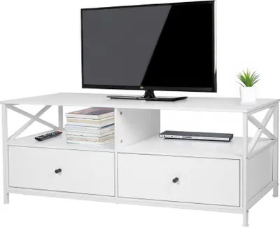 Image de Meuble TV avec tiroirs pour téléviseurs jusqu'à 55 pouces