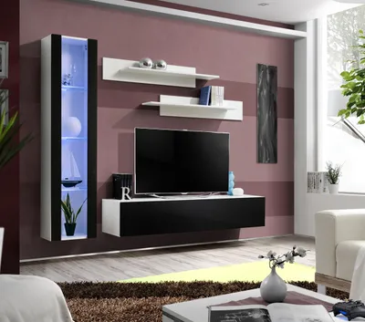 Produktbild von Luxus Set 4tlg Designer Wohnwand Wohnzimmermöbel TV Ständer Einrichtung Möbel