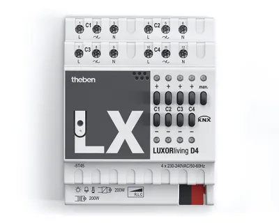 Produktbild von THEBEN AG Theben KNX 4800475 Dimmaktor LUXORliving D4