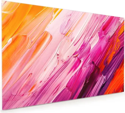 Produktbild von Küchenrückwand Spritzschutz Glas mit Motiv Pinselstriche 40 x 40 cm