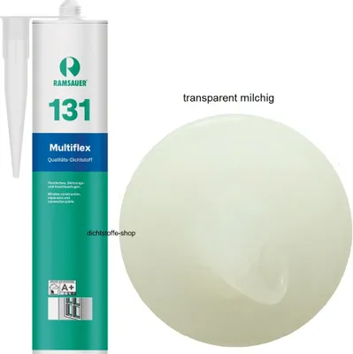 Produktbild von Ramsauer 131 Multiflex 1K Silikon Dichtstoff 310ml Kartusche milchig transparent