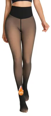 Produktbild von JYIXXZX Thermo Strumpfhose Damen Winter Gefütterte Thermostrumpfhose Wärme Fleec