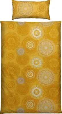 Produktbild von Erwin Müller Bettwäsche curry 1x 155x220 cm + 1x 40x80 cm