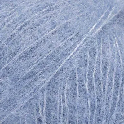Zdjęcie produktu dla DROPS Brushed Alpaca Silk 28 Pacyficzny Błękit – miękka włóczka alpaka z jedwabiem 25 g/140 m