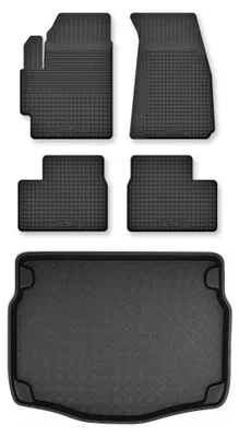 Immagine prodotto di Tappetini a vasca + bagagliaio per Citroen C4 Cactus 2014-2018 hatchback 5 pezzi