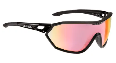 Produktbild von Alpina Sports S-WAY QVM+, Erwachsener, Uni, Pilot, Vollrand, Schwarz, Schwarz