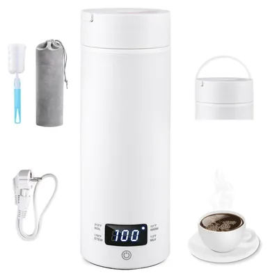 Reisewasserkocher 500 ml, 316 Edelstahl, 4 Temperaturstufen