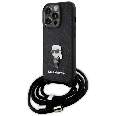 Produktbild von Karl Lagerfeld Apple iPhone 15 Pro Schutzhülle Case Cover Saffiano Metal Pin