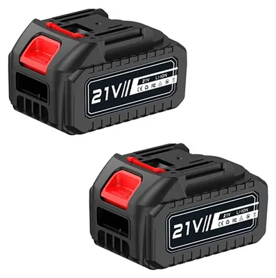 Image de Batterie lithium-ion 21V - Batterie de remplacement - 2 x 10 cellules - Haute capacité - Pour outils électriques sans fil