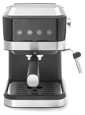 Kaffeeautomat 1050 W, 1,5 l, schwarz, Milchaufschäumer, Doppelfilter