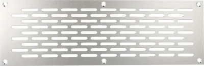 Produktbild von Aluminium Lochblech 250x80mm F1 Lüftungsgitter Lochung 20x3mm silber eloxiert