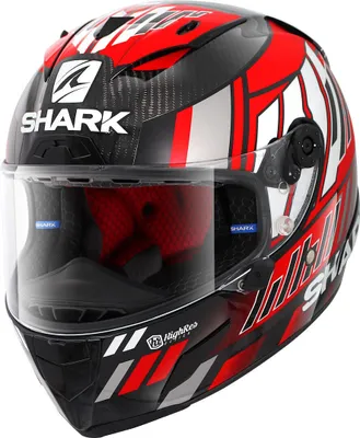 Image de Shark Race-R Pro Carbon Replica Zarco Speedblock Helm, weiß/rot, XS (53/54)