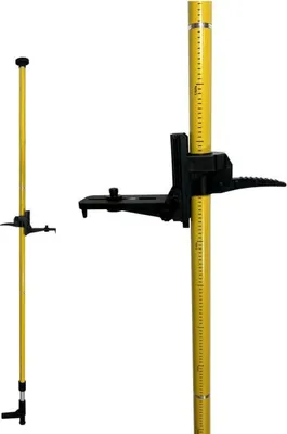 Produktbild von Klemmsäule LP3.6 Teleskop-Stab 3,6m mit Laserhalter 1/4" 5/8" für Kreuzlinienlaser und Rotationslaser