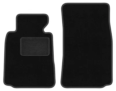 Immagine prodotto di Tappetini anteriori in moquette per BMW 5 E39 1996-2004 (berlina/station wagon/Touring) – 2 pezzi, neri, su misura – Wielganizator LUX
