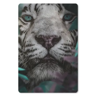 Produktbild von MuchoWow® Mauspad Mousepad Tiger - Weiß - Dschungel 40x60 cm - Mousepads - Maus Mat - Pad - Mausunterlage - Schreibtisch Accesoire