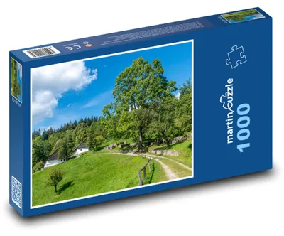Zdjęcie produktu dla Puzzle 1000 Letnia wiejska sceneria - martinpuzzle