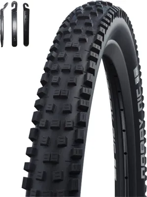 Zdjęcie produktu dla maxxi4you 1 x opona składana Schwalbe Nobby Nic ADDIX Performance DD opona rowerowa 70-584 (27,5 x 2,80") wraz z łyżką do opon maxxi4you