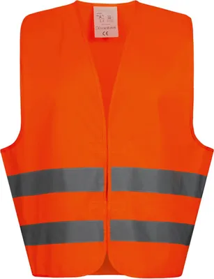 Produktbild von Wica-Tex Polyester-Warnweste orange Universalgröße EN ISO 20471 / EN ISO 13688