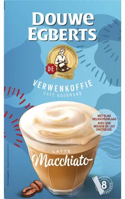 Produktbild von Douwe Egberts Verwenkoffie Latte Macchiato Oploskoffie 159g – Cremiger Instantkaffee