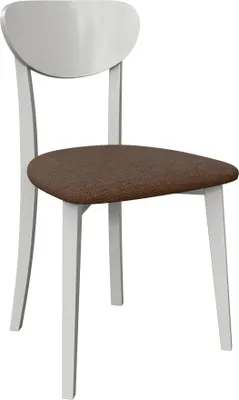 Produktbild von MIRJAN24 Stuhl Hugo New VII, Esszimmerstuhl aus Buchenholz, 47x48x86 cm (Holzfarbe: Weiß, Stofffarbe: Soro 28)