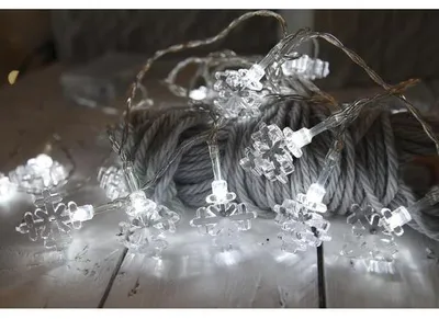 Produktbild von Best Season LED-Lichterkette "Snowflake" 15 teilig weisse Schneeflocken, 2,8m,Timer, Batterie, 726-42