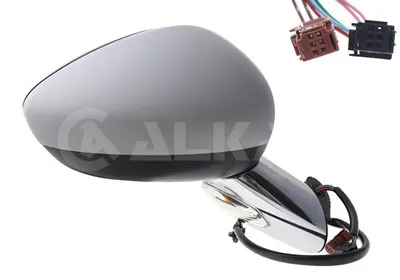 Produktbild von ALKAR 6144822 Außenspiegel Seitenspiegel Rechts für CITROËN DS3 Beheizt Konvex Grundiert Elektrisch