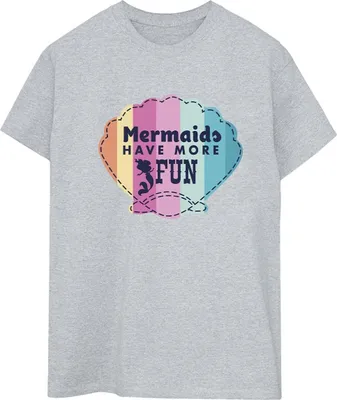 Produktbild von Disney - "The Little Mermaid Fun" T-Shirt für Damen BI31050 (XL) (Grau)
