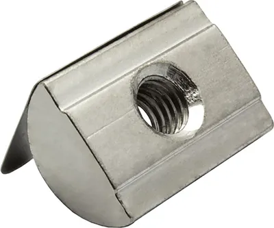 Produktbild von Nutenstein mit Federblech M6 Nut 8 für Aluprofil 40-er - 1 Stück