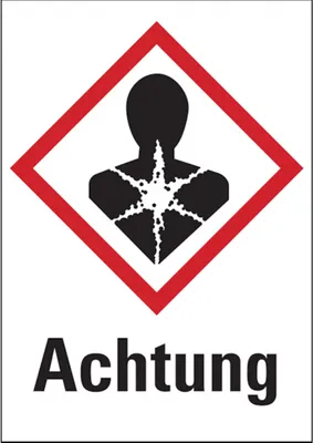 Produktbild von Dreifke® Gefahrstoffetiketten - Gesundheitsgefahr (GHS08) S - 52x74 mm Folie ...
