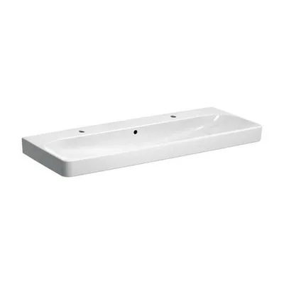 Immagine prodotto di Geberit Smyle Square lavabo 500253, 120x48cm, avec deux trous pour robinets, avec trop-plein, 500.253.01.8, 500.253.01.8