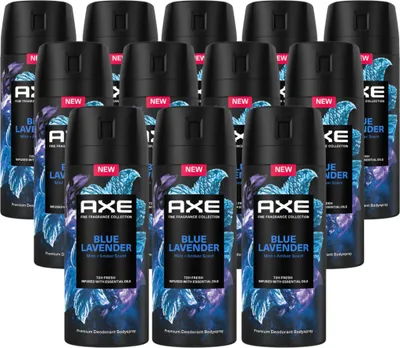 Produktbild von Axe Premium Bodyspray Blue Lavender Deo ohne Aluminiumsalze mit 72 Stunden Schutz gegen Körpergeruch 150 ml 12 Stück