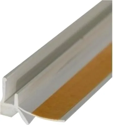 Produktbild von Anputzleiste 9 mm Lippe Hart-PVC weiß 2,4 m Fensteranschluss Karton a 30 Stäbe