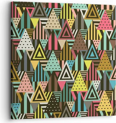 Produktbild von Bild auf Leinwand - Leinwandbild - Abstraktion modern - 30x30cm - Wand Bild - Wanddeko - Wandbilder - Leinwanddruck - Bilder - Kunstdruck - Wanddekoration - Leinwand bilder - Wandkunst - AC30x30-3700