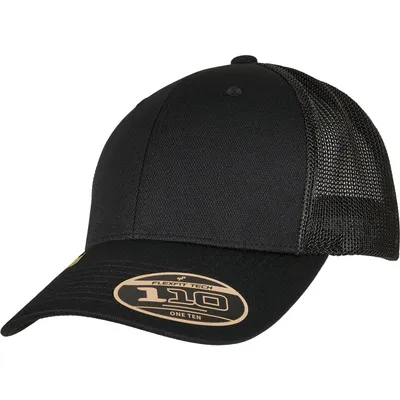 Produktbild von FLEXFIT 110RA | 110 Recycled Alpha Shape Trucker Cap - Farbe: Black - Größe: One Size