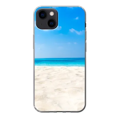 Produktbild von MuchoWow® Handyhülle Schutzhülle Hülle für iPhone 13 Strand - Meer - Sand Silikon Softcase Handy Hülle - Karteninhaber