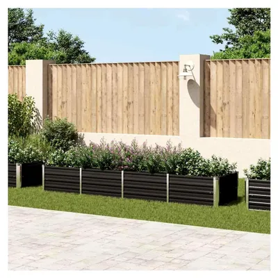 Produktbild von Hochbeet Anthrazit 320x80x45 cm aus verzinktem Stahl