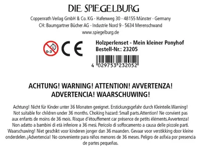 Produktbild von Holzperlenset In Ponyförmiger Schale - M