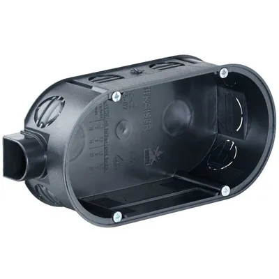 Zdjęcie produktu dla Podtynkowa podwójna puszka połączeniowa - Puszka do montażu podtynkowego 140x60mm 1656-02