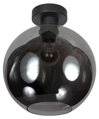 Produktbild von Deckenleuchte - schwarz - Bloeba - glas metall - Ø 30cm - E27 - 4376ZW - Mexlite