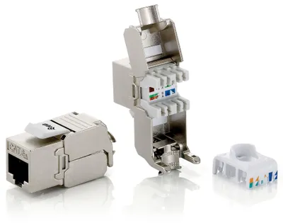 Productafbeelding van Equip 767221 Keystone-connector, afgeschermd, Cat.6A, RJ45, set van 8