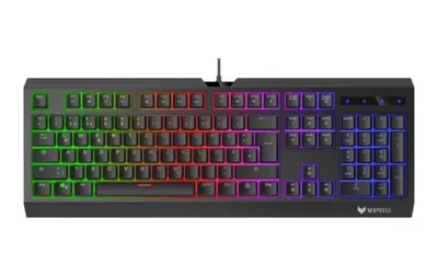 Produktbild von Rapoo V56S, Volle Größe (100%), Kabelgebunden, USB, Mechanischer Switch, QWERTZ, Schwarz