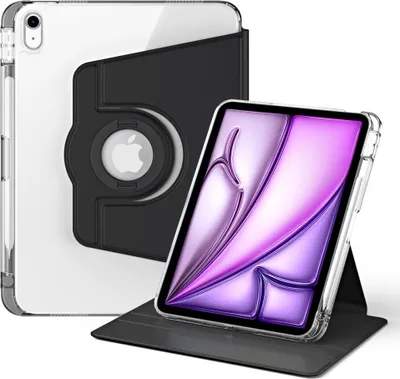 Produktbild von iPad Air 13 (2024/2025/2026) Hülle - Coverup 360° Rotating Folio Klapphülle mit Schlaf/Wach-Funktion - Schwarz