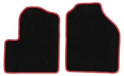 Immagine prodotto di Tappetini in moquette per Ford Transit Connect 2003-2012 (multispazio) – set 4 pezzi, nero/rosso, su misura – Wielganizator CARLUX