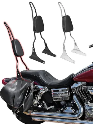 Obrázok produktu pre Sedadlo pre spolujazdca na motocykli, dlhá, odnímateľná opierka chrbta (sissy bar)