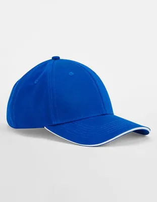 Image de Beechfield B820C | EarthAware® Classic Organic Coton 6 Panel Cap - Sandwich Pe - Farbe : Bright Royal/White - Größe : Taille unique